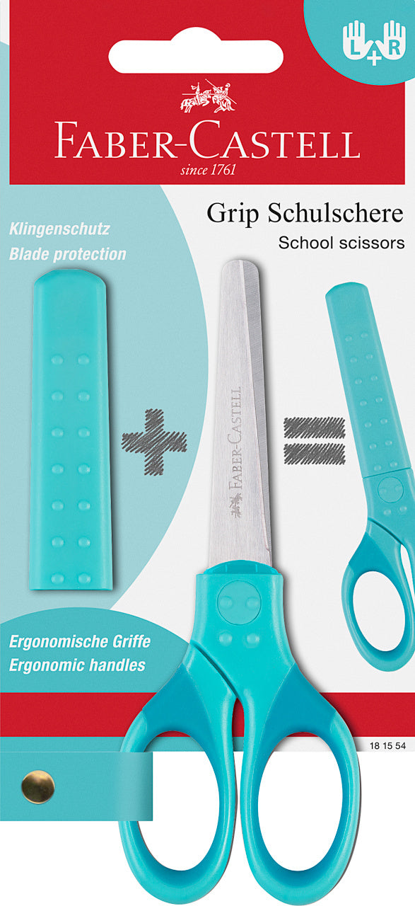 FOARFECA SCOLARA CU PROTECTIE GRIP TURCOAZ FABER-CASTELL FOARFECA SCOLARA CU PROTECTIE GRIP TURCOAZ FABER-CASTELL